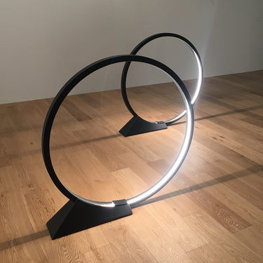 "O" Outdoor Floor Light styled in a modern interior, view 3