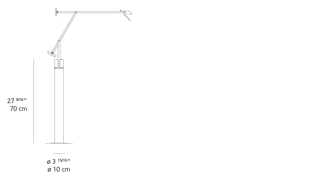 Tizio 35 Floor Lamp | Artemide - Diagram