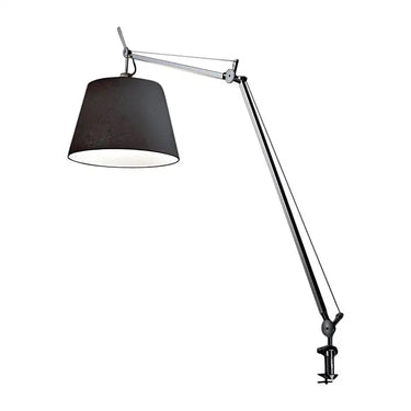 Artemide Tolomeo Mega Style 12" LED Desk Lamp TLM2006 – Black Fiber Shade, Clamp Mount