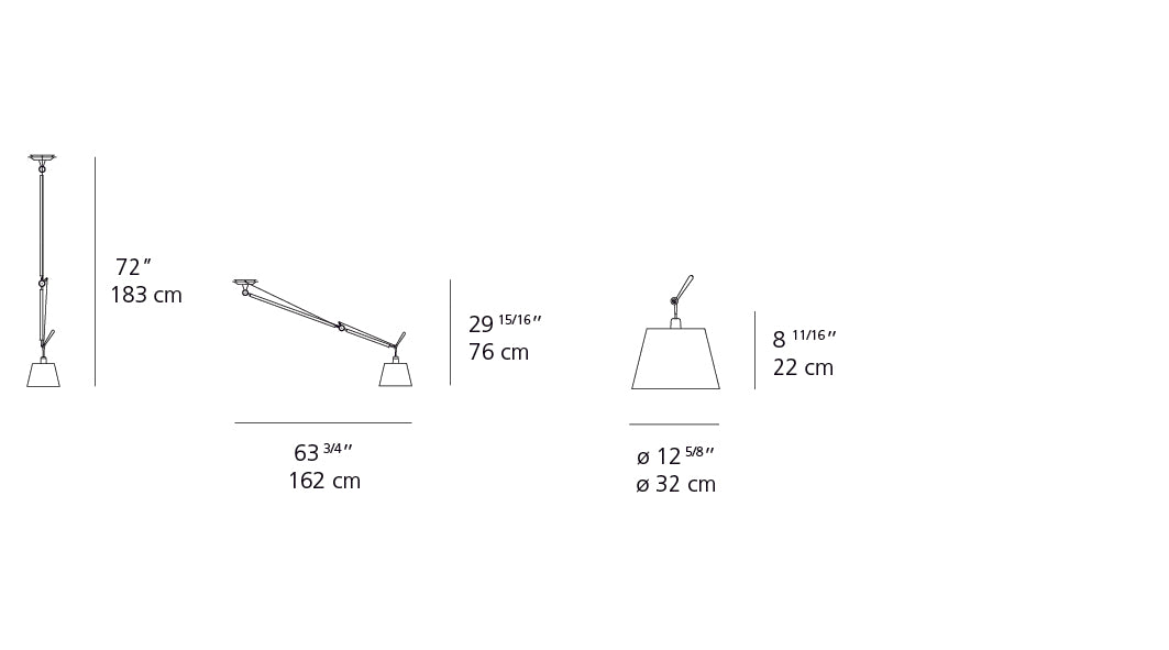 Tolomeo Off Center Suspension - Black Shade | Artemide 7