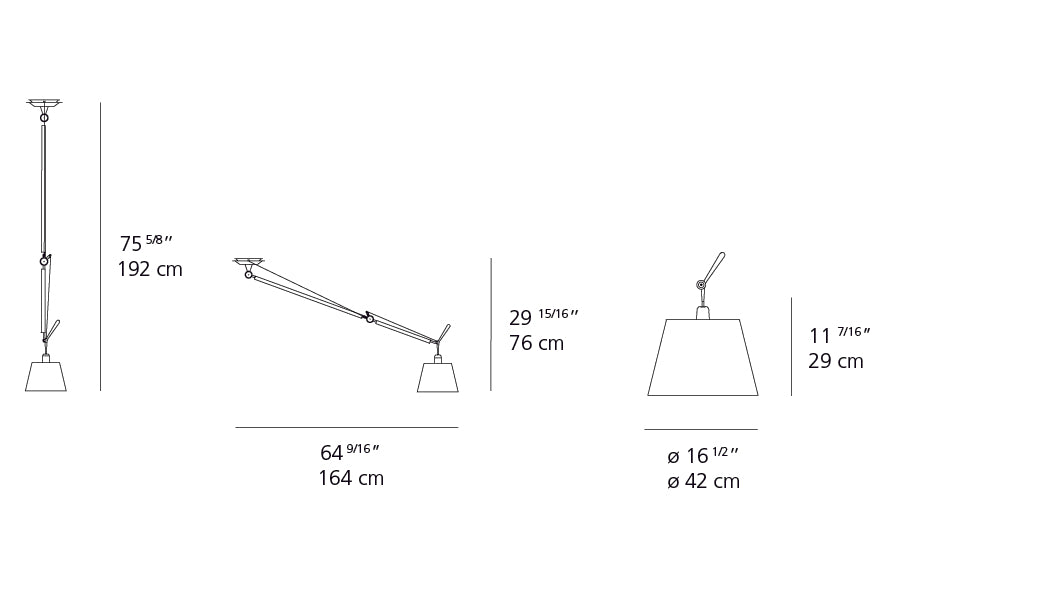 Tolomeo Off Center Suspension - Black Shade | Artemide 9