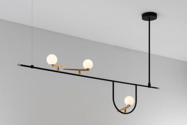 Artemide Yanzi contemporary bird-inspired dimmable LED suspension light for hallways and offices