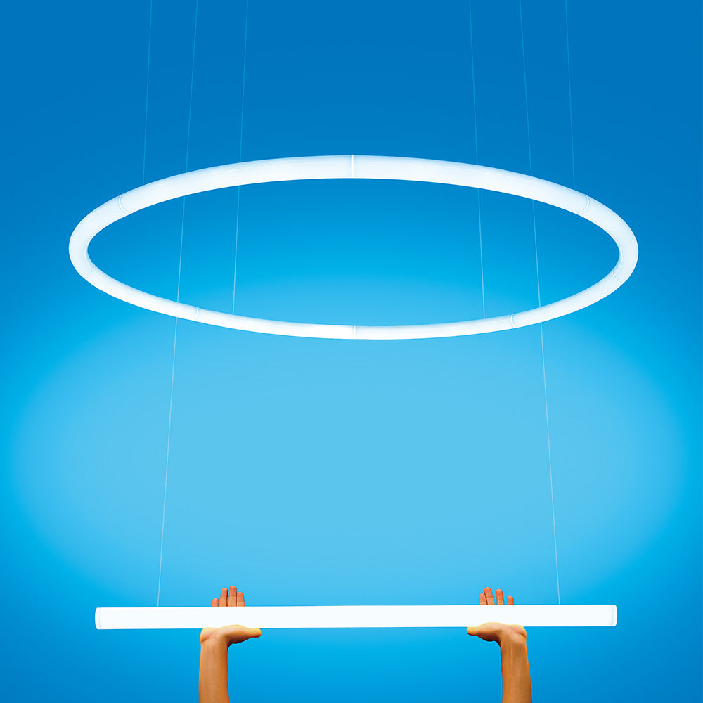 Elegant Circular Suspension Light by Artemide - Office Lighting Solution