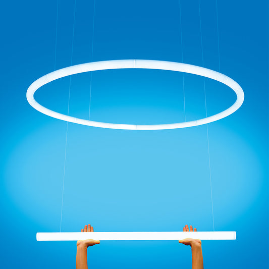 Elegant Circular Suspension Light by Artemide - Office Lighting Solution