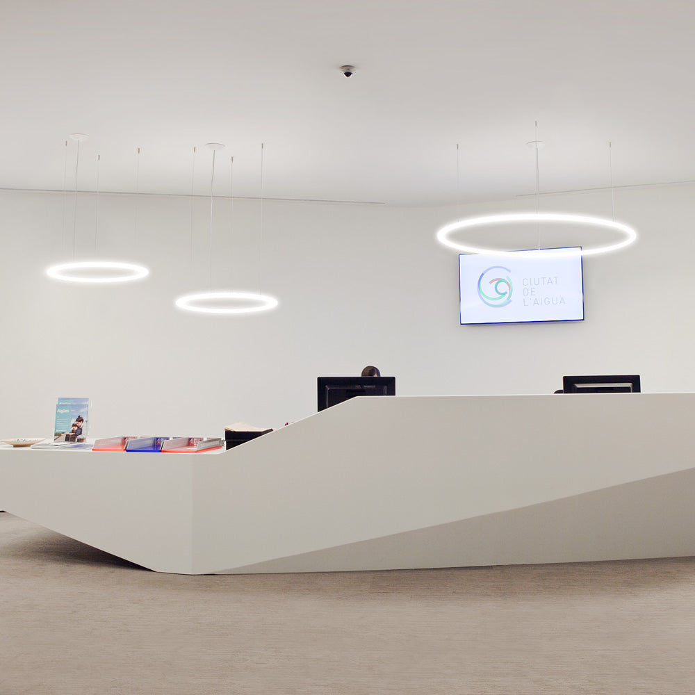 Artemide Alphabet Circular Pendant Light - Modern Office Illumination