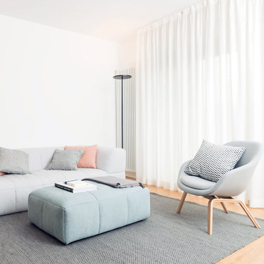 Elegant Living Room with Artemide Athena Floor Lamp