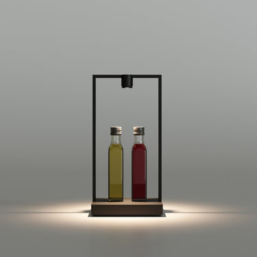 Curiosity Table Lamp styled in a modern interior, view 1