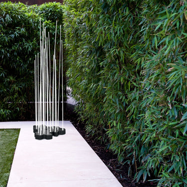 Reeds Outdoor Floor Light styled in a modern interior, view 4