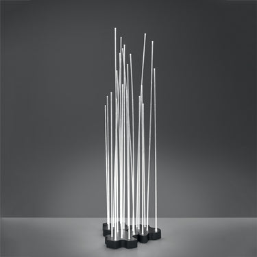 Reeds Outdoor Floor Light styled in a modern interior, view 5