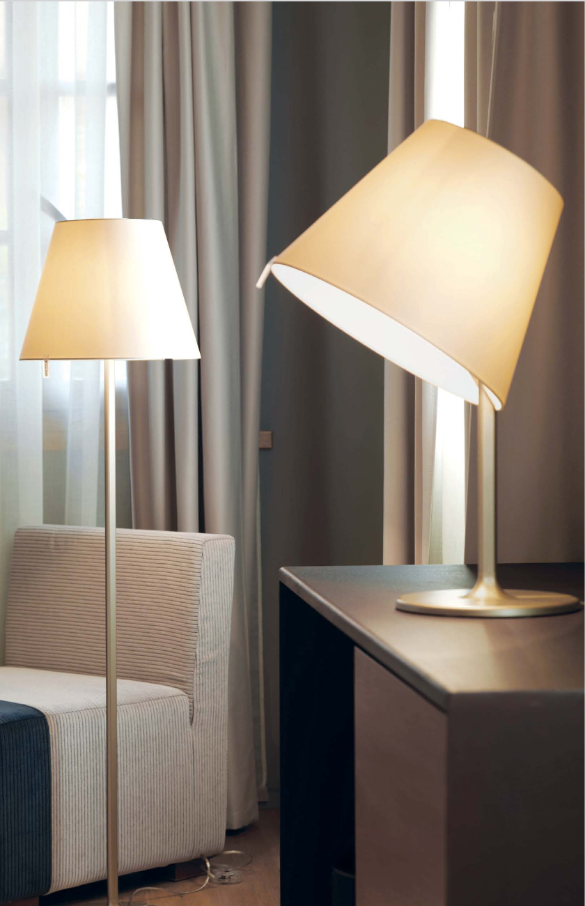 Sleek Painted Zamac Base of Melampo Lamp - Hospitality Light Quality