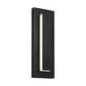 Weatherproof Aspen 15 Outdoor Wall Light Installed on House Exterior in Black FInish