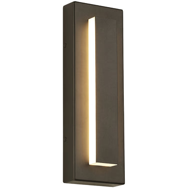Modern Aspen 15 Outdoor LED Wall Sconce by Visual Comfort, Bronze Finis
h