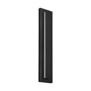 Visual Comfort Modern Aspen 26" outdoor wall light illuminating a walkway.