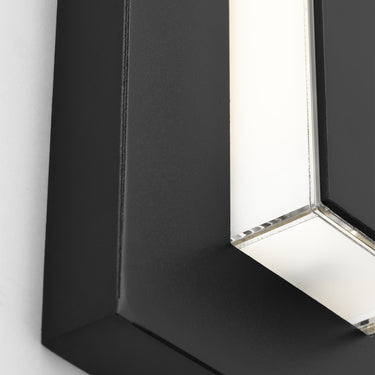 Modern Aspen 48" outdoor wall light, black finish, contemporary LED wall sconce.

