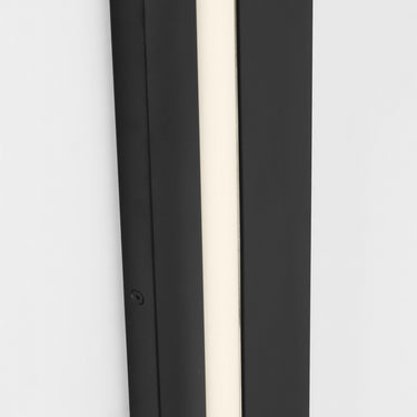 Contemporary Aspen 60" Outdoor Wall Sconce, Black Finish