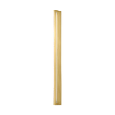 Aspen 60" High Outdoor Wall Light | Modern LED Sconce | Contemporary Lighting - Natural Brass