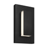 Modern Aspen 8" LED Outdoor Wall Sconce, Black Finish