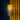 Yellow and brass Aspen pendant against deep blue and gold curtains