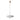 Astep Model 2065 pendant light, white diffuser with champagne structure and cable