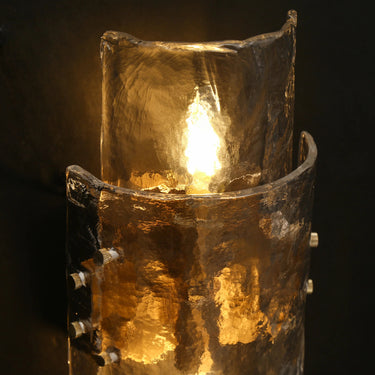 2-Light Brass Sconce for Bathroom Lighting