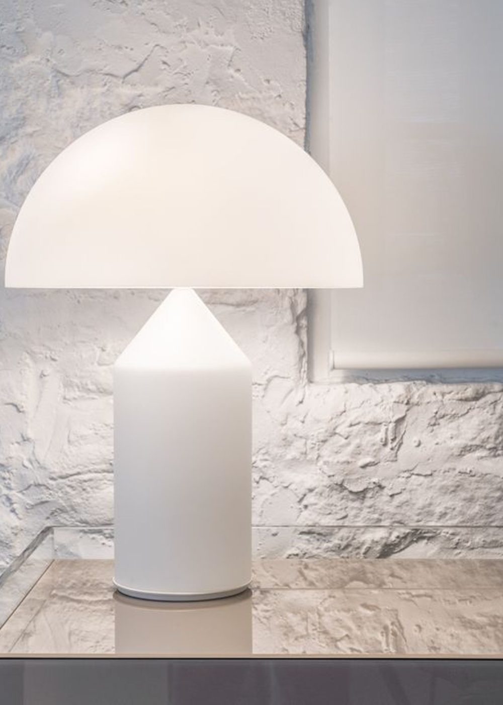 Atollo Opal Table Lamp by Oluce