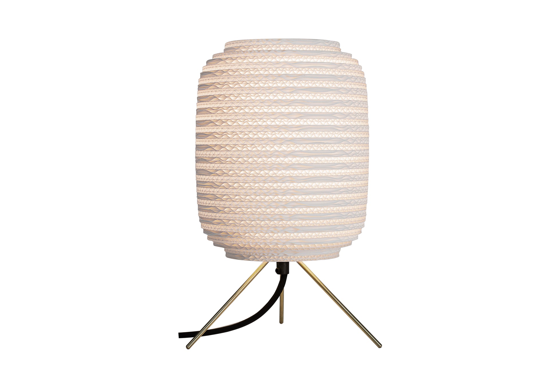 Brass Frame Ausi Table Lamp: Eco-Friendly Lighting Option