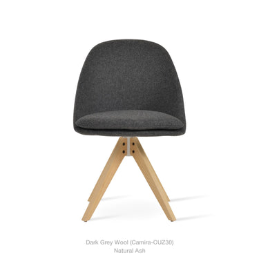 Avanos Pyramid Wood Swivel  Chair by SohoConcept - New