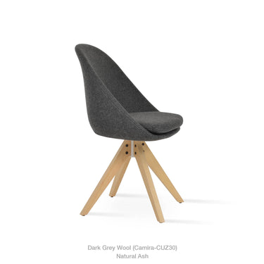 Avanos Pyramid Wood Swivel  Chair by SohoConcept - New