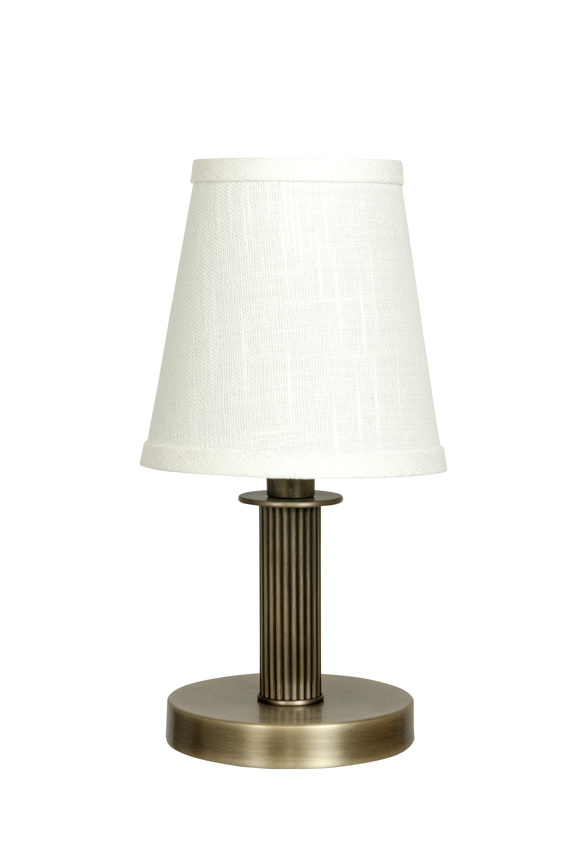 House of Troy Bryson Mini reeded column antique brass accent lamp B202-AB