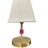 House of Troy Bryson Mini satin brass/orchid accent lamp