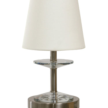 Satin Nickel Bryson Mini Crystal Disk Accent Lamp – House of Troy studio photo