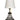 House of Troy Bryson Mini glass black and satin brass accent lamp