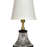 House of Troy Bryson Mini glass black and satin brass accent lamp