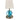 House of Troy Bryson Mini 4" double ring satin nickel/azure accent lamp