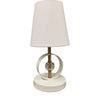 House of Troy Bryson Mini 4" ring and crystal weathered brass/white accent lamp
