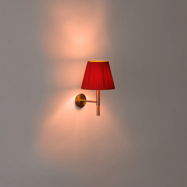 Santa & Cole BC2 fixed wall lamp with red-amber ribbon shade made in Spain