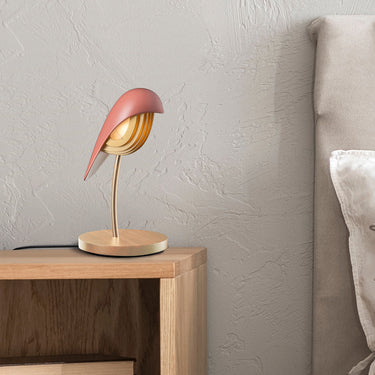 Burnt Brick Bird by Daqiconcept as a bedside companion light
