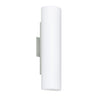 Close-up of the handcrafted Opal Matte glass diffuser on the Besa Baaz sconce