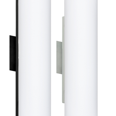 Besa Baaz modern wall sconce mounted horizontally in a hotel guest room