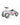 Audi-inspired metal ride-on car for toddlers by Baghera with long wheels and retro design