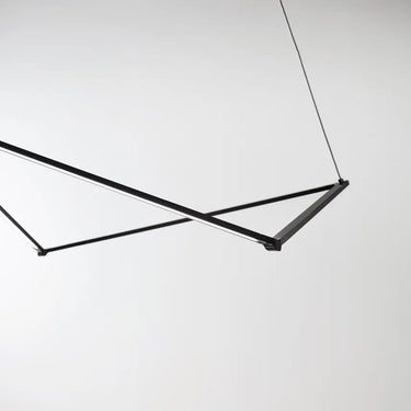 36-inch geometric linear hanging light for minimalist and modern décor