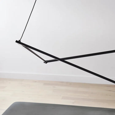 Linear modern chandelier for commercial dining rooms and stylish homes