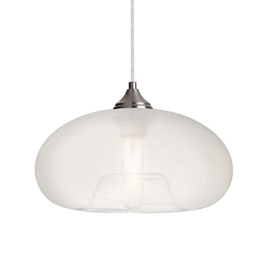 Besa Bana pendant with frosted glass shade for kitchen island lighting