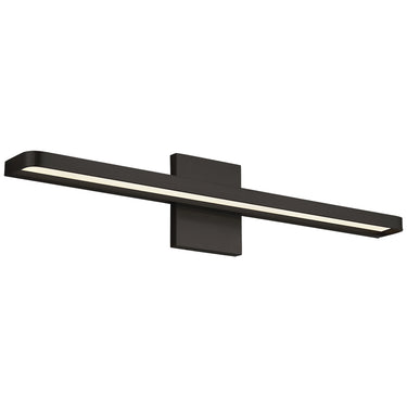  Banda 24" LED wall sconce by Visual Comfort – a modern bathroom vanity light for residential and commercial spaces., ADA compliant, dimmable, and sleek.
