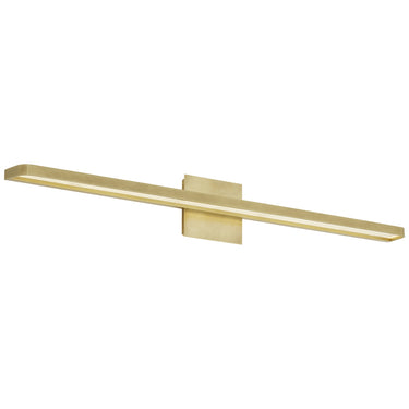Contemporary 36" Wall Sconce for Bathroom | ADA Compliant | Banda | Natural Brass