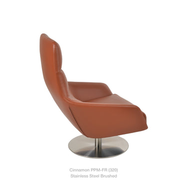 Barcelona Round Swivel Lounge Armchair by SohoConcept - New