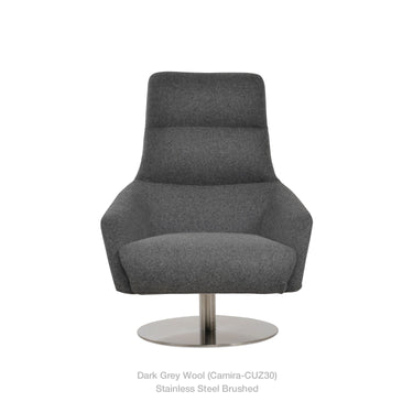 Barcelona Round Swivel Lounge Armchair by SohoConcept - New
