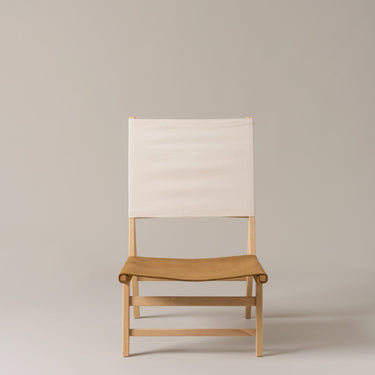 Santa & Cole Barceloneta lounge chair in beech wood