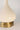 Ivory ceramic cordless table lamp with classic linen drum shade