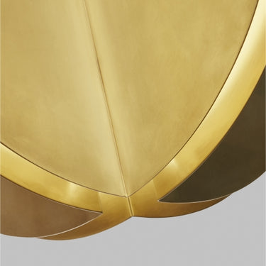 Dimmable LED Pendant Light | Bau 18" | Modern & Contemporary | Natural Brass